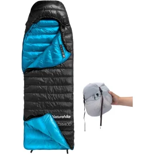 Ultralight Down Cold Weather Sleeping Bag, 650FP Compact Sleeping Bag 3-4 Season for Adults